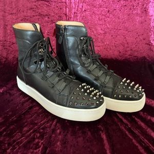Christian Louboutin Spiked High Top Sneakers Size 11